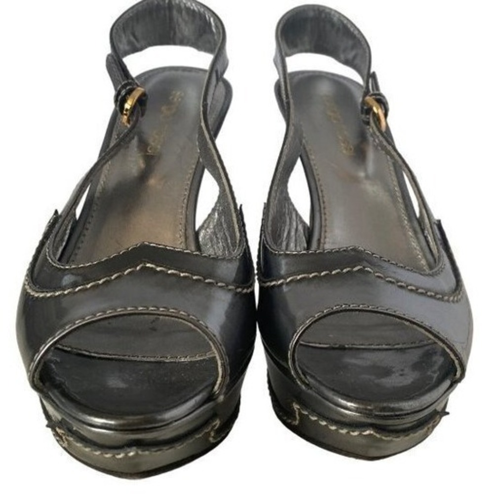 Sergio Rossi  sling‎ back peep toes stilettos shoes Women 36 - Picture 8 of 12